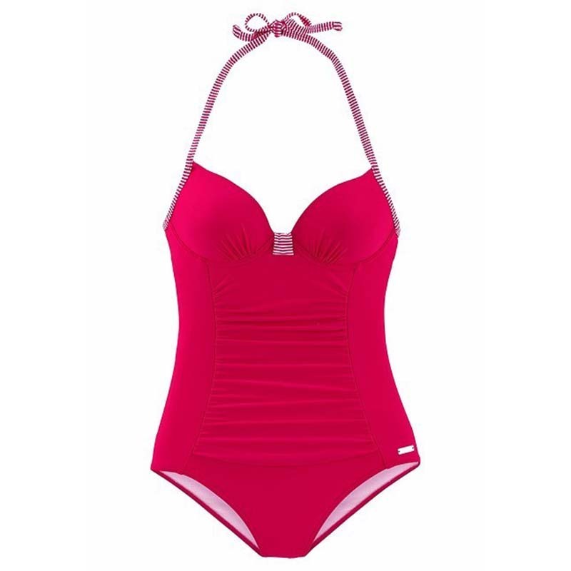 Plus Size Women Push Up Swimwear One-Piece Swimsuit