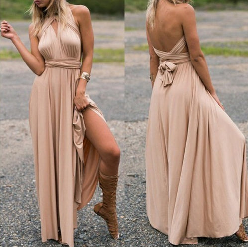 Women Bandage Convertible Boho Maxi Dress for All Occasions