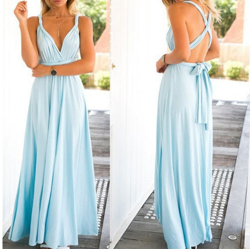 Women Bandage Convertible Boho Maxi Dress for All Occasions