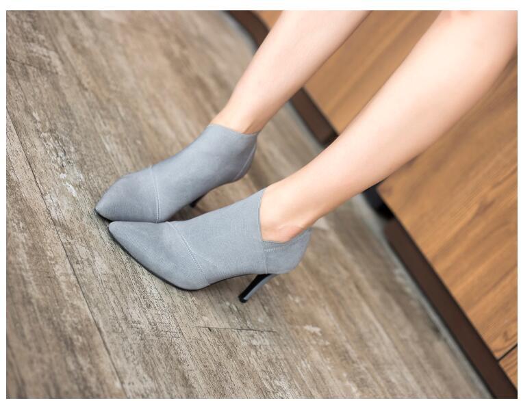 Slip-On Retro Stiletto  Ankle Boot