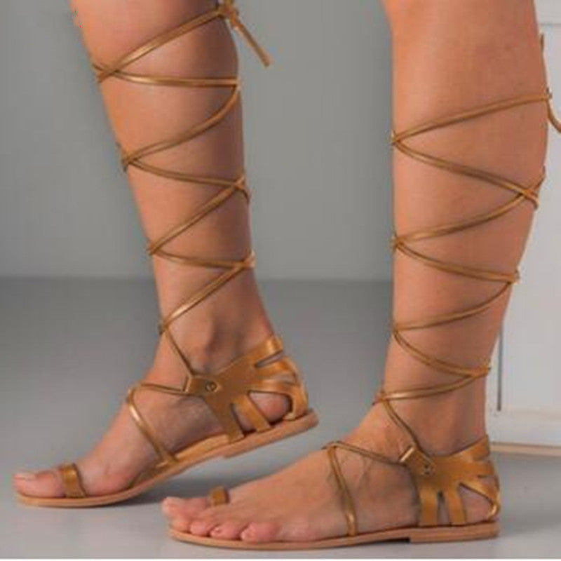 Lace-up Gladiator sandals