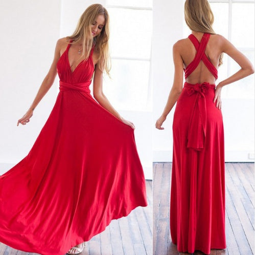 Women Bandage Convertible Boho Maxi Dress for All Occasions