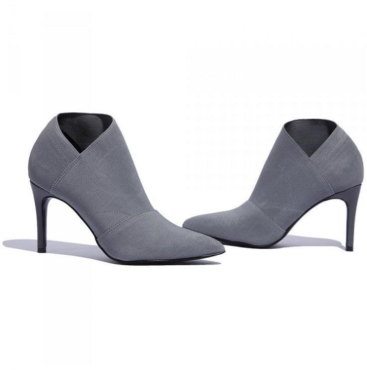 Slip-On Retro Stiletto  Ankle Boot