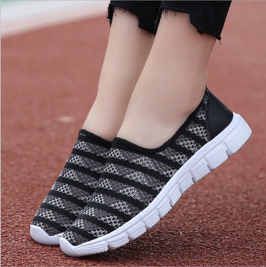 Summer Women Shoes Breathable Mesh Sneakers Ballet Flats