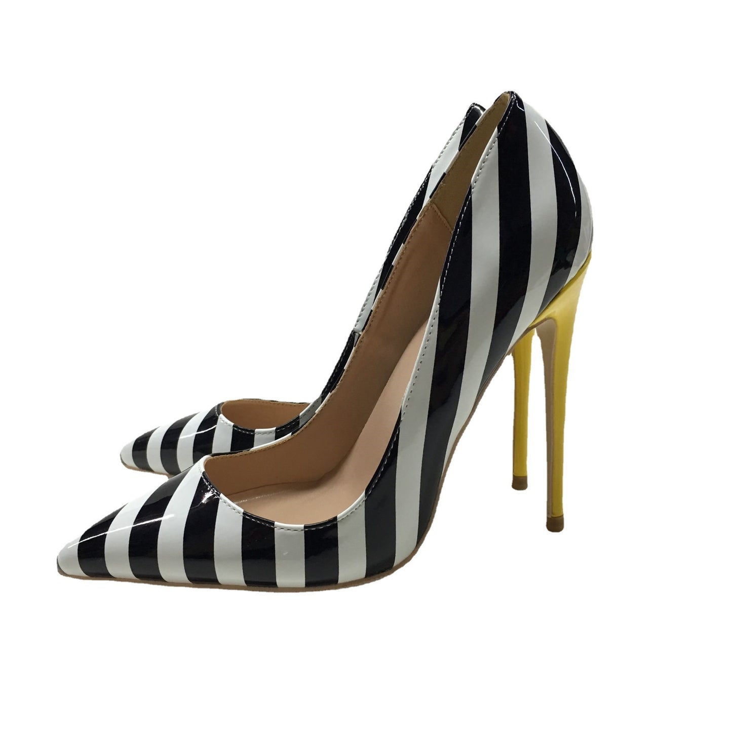 Striped Pointed Toe Stiletto