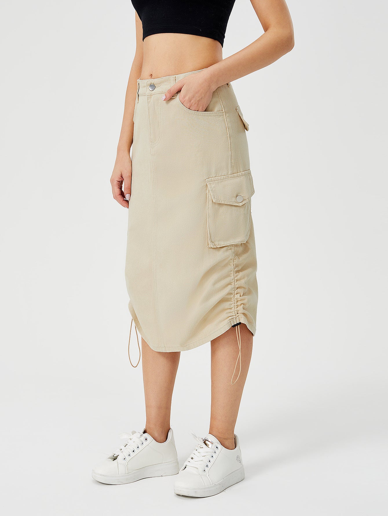 Casual Cargo Maxi Skirt  L - Ricky Dale 