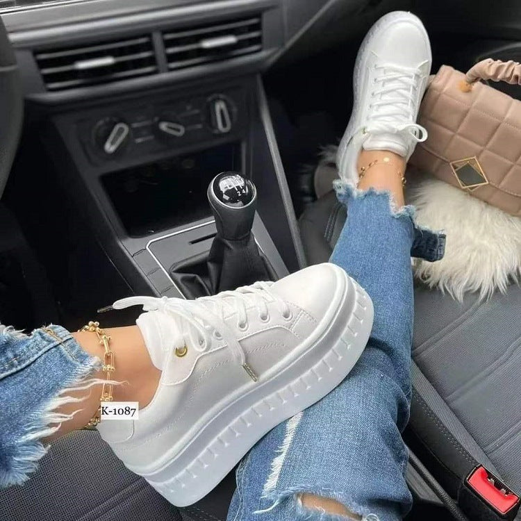 Chunky Sole Lace-up Sneakers For Women in Stylish Colors