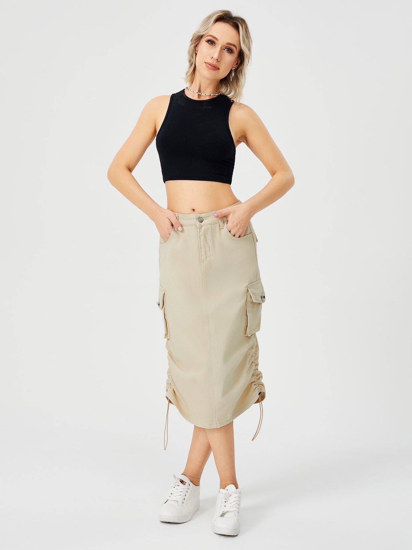 Casual Cargo Maxi Skirt  L - Ricky Dale 